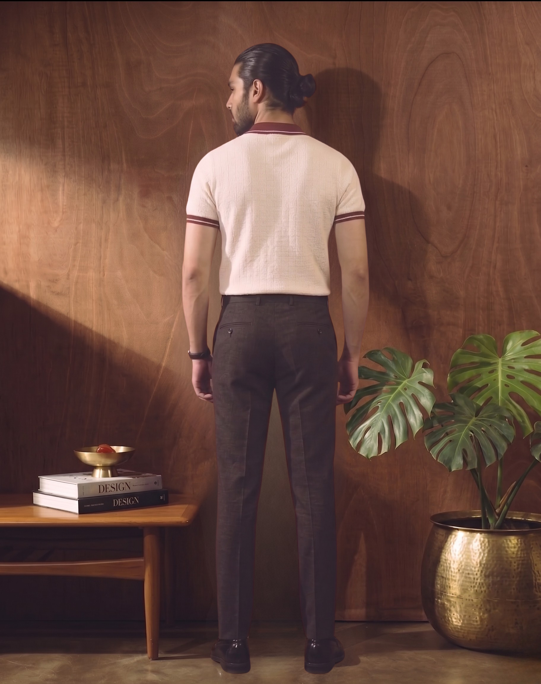 Monaco Contast Polo - Creme