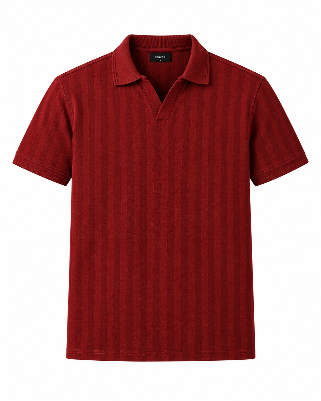 Johnny Collar Polo - Maroon