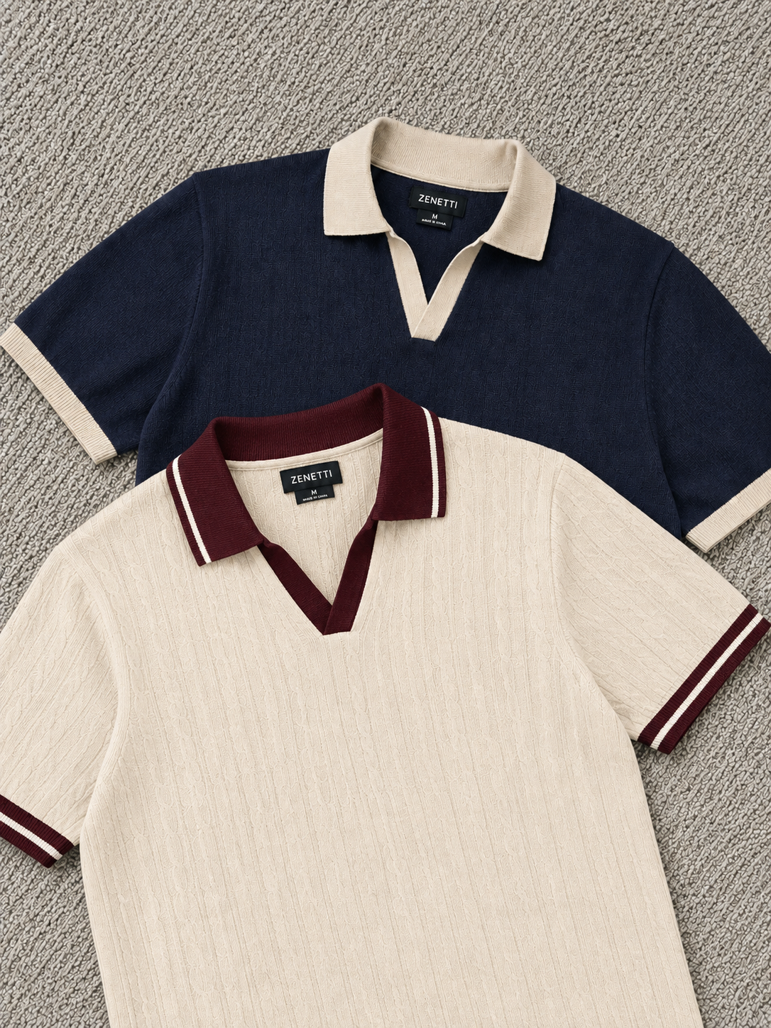 Monaco Contrast Polos Combo