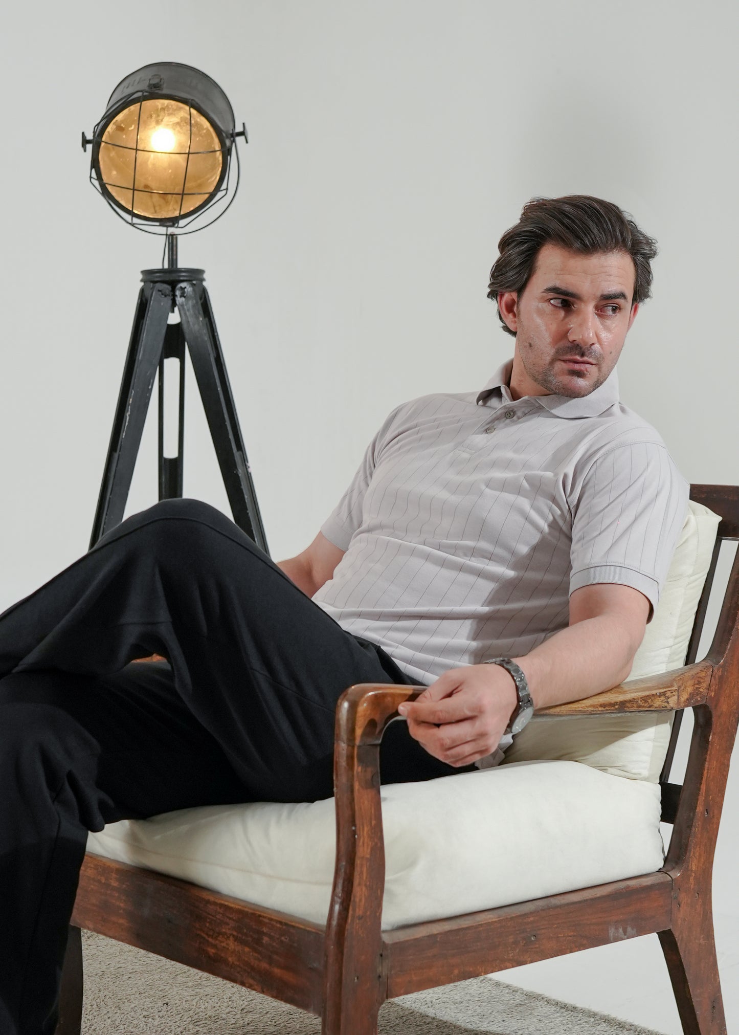 Drop Needle Polo - Ash Grey