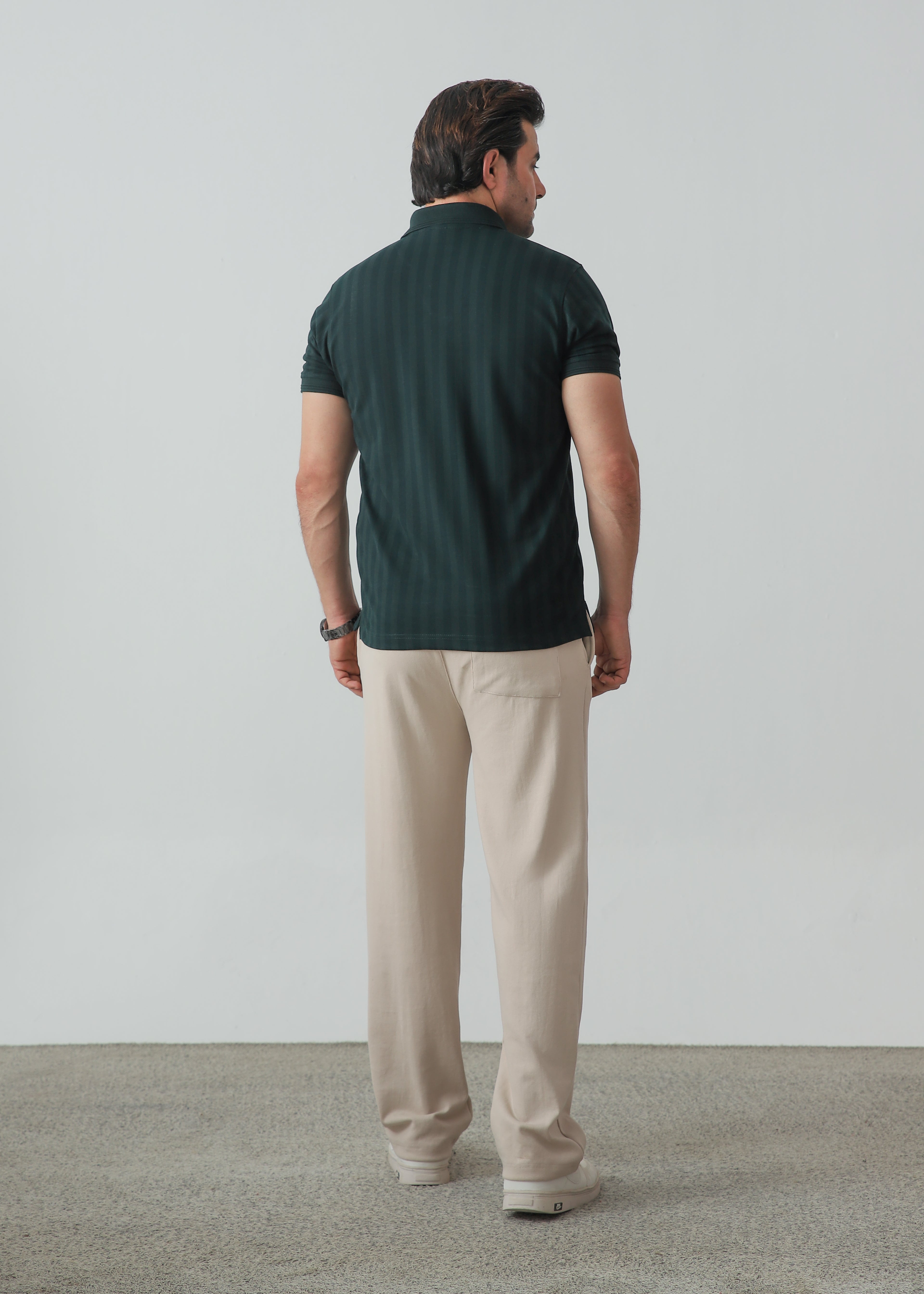 Johnny Collar Polo - Forest Green