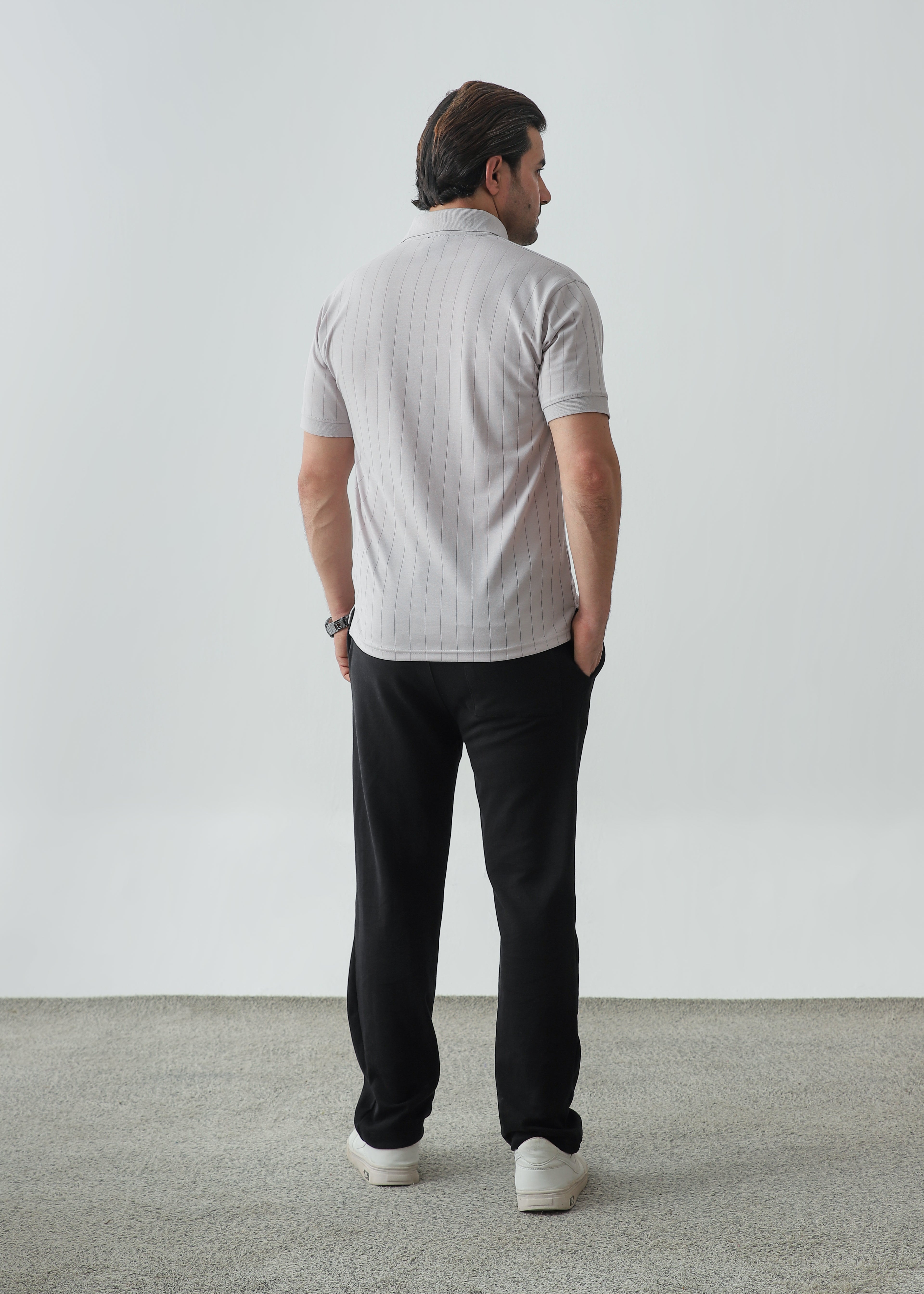 Drop Needle Polo - Ash Grey