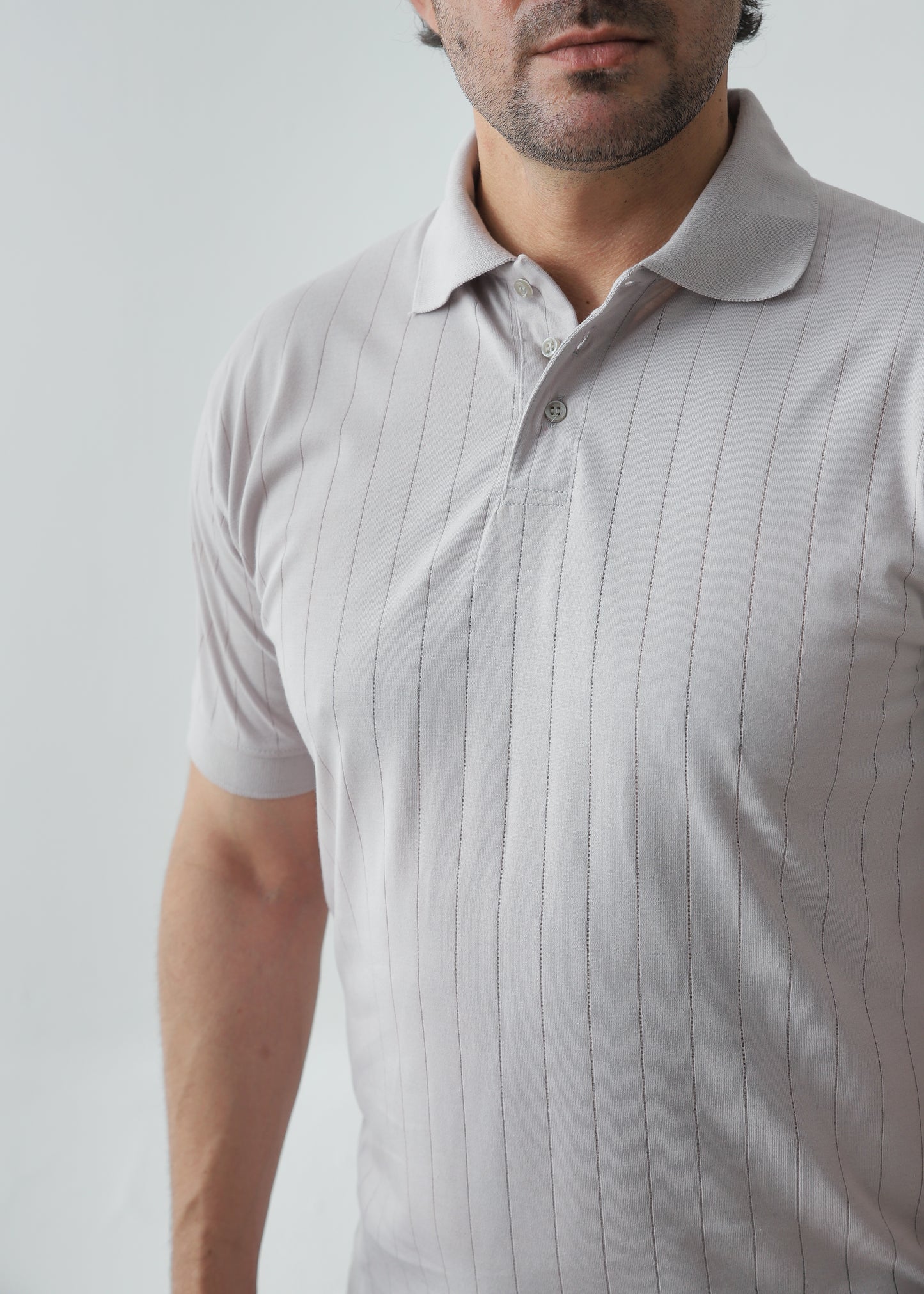 Drop Needle Polo - Ash Grey