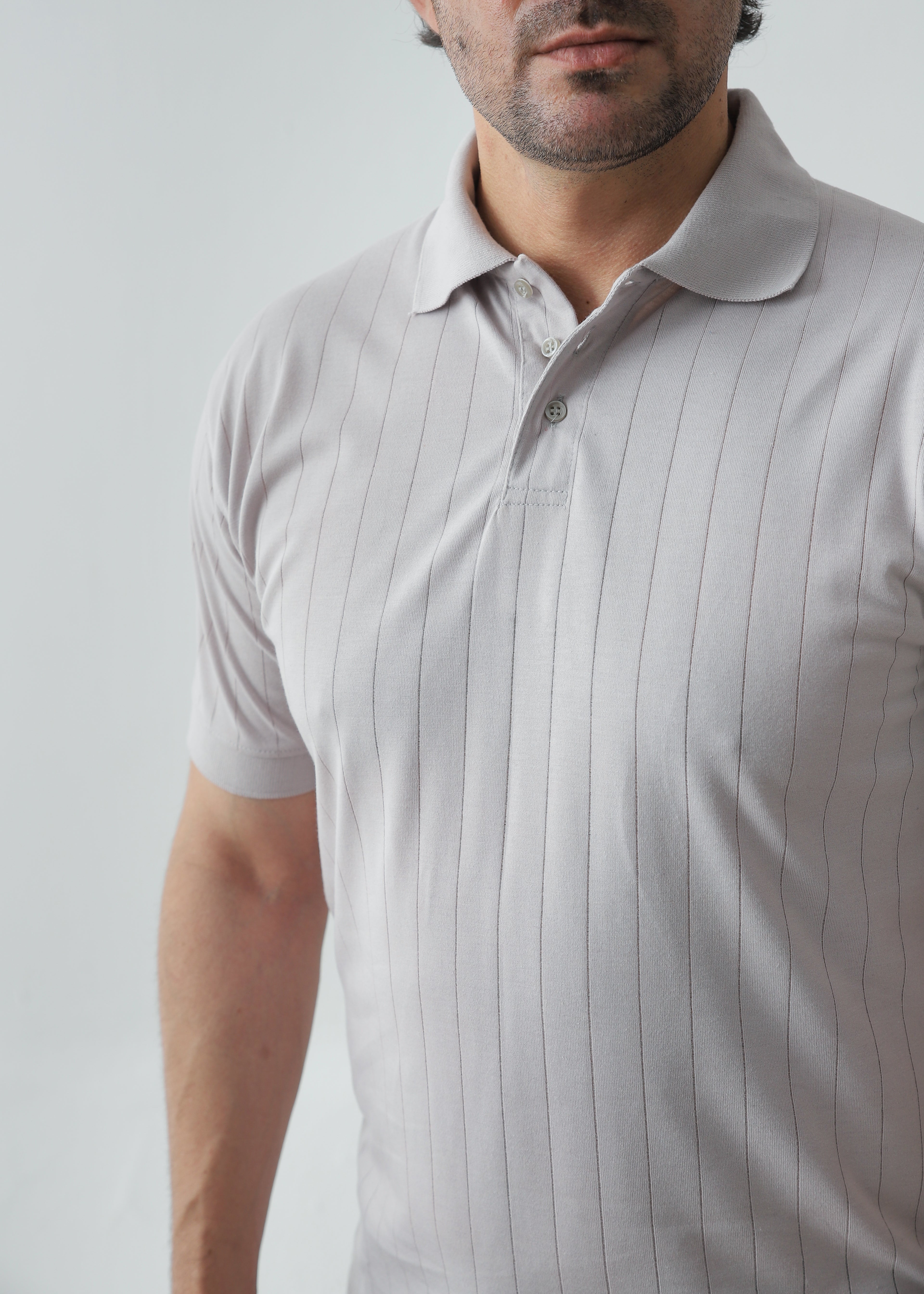 Drop Needle Polo - Ash Grey