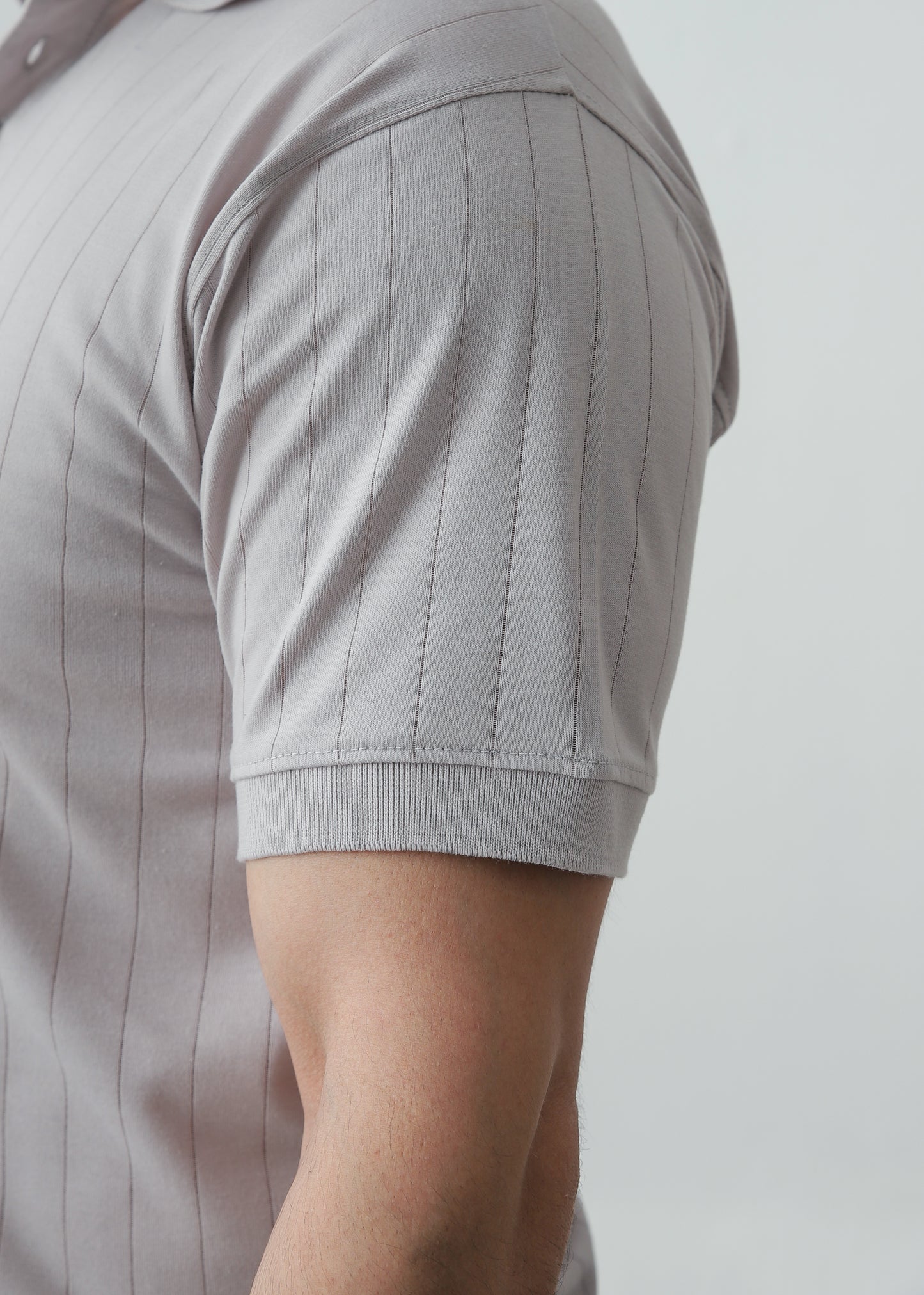 Drop Needle Polo - Ash Grey