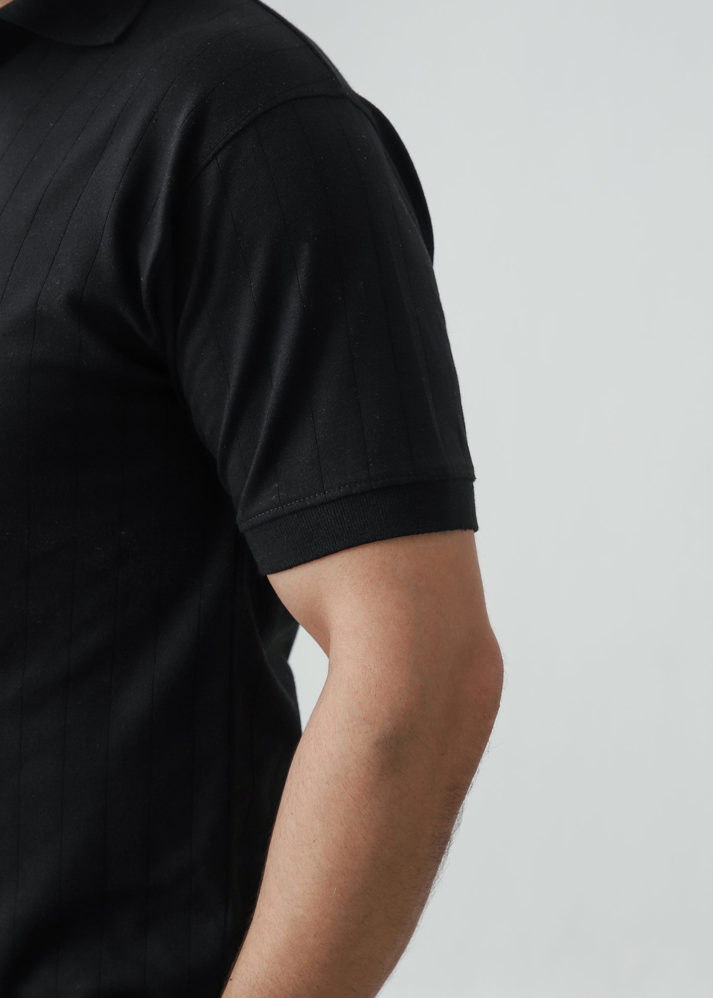 Drop Needle Polo - Black