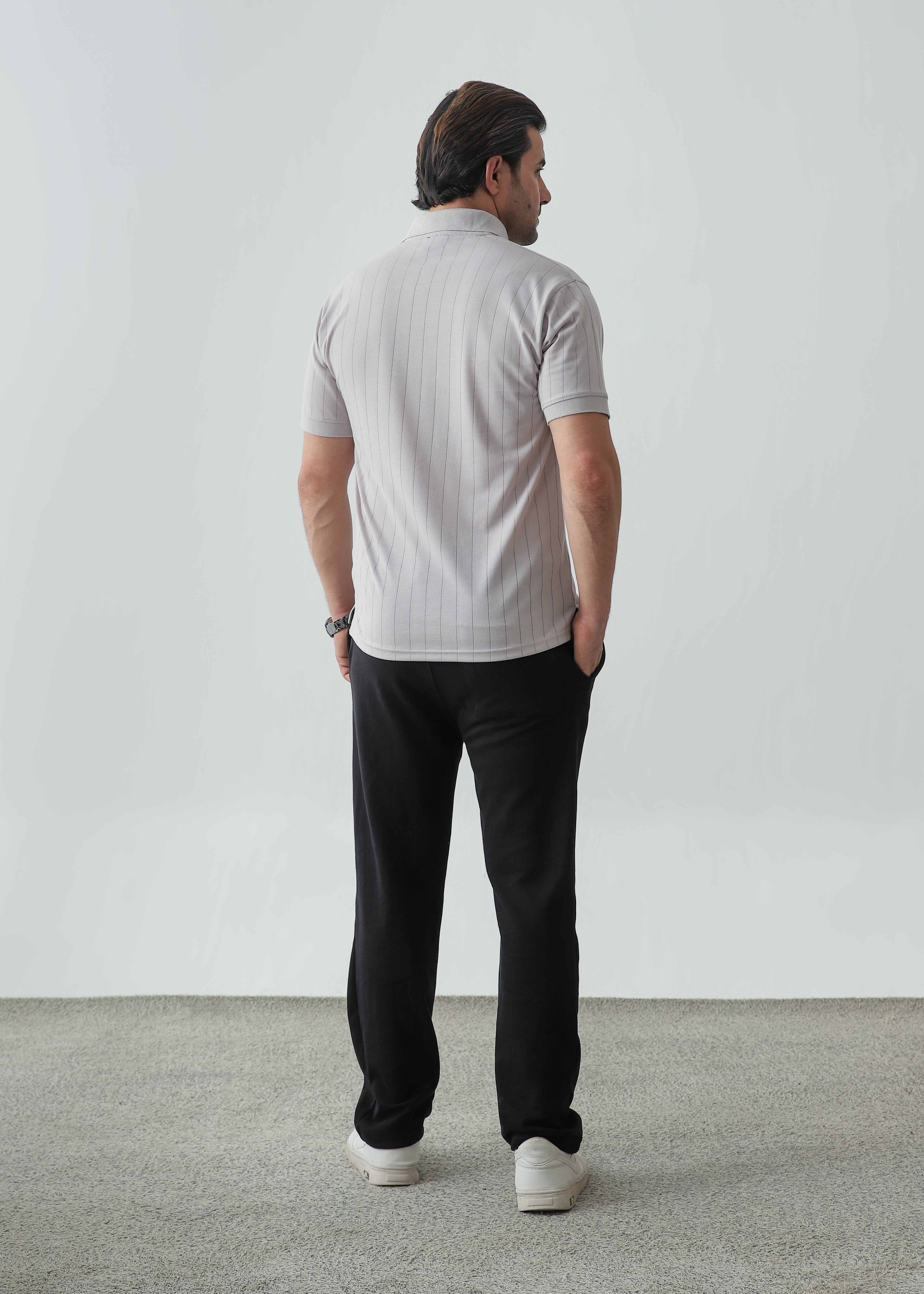 Drop Needle Polo - Ash Grey - Zenetti