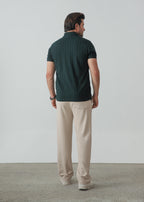 Johnny Collar Polo - Forest Green - Zenetti