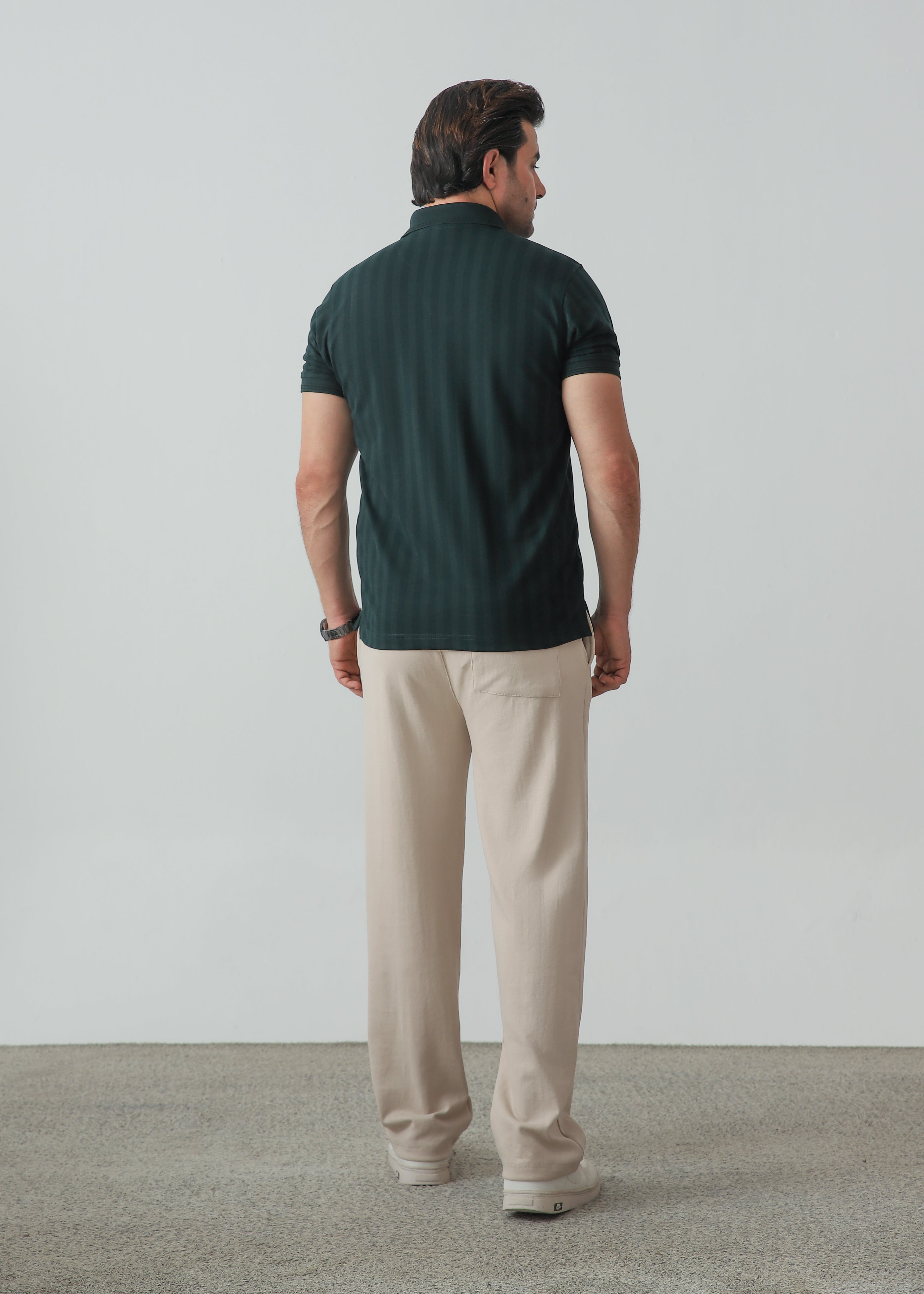 Johnny Collar Polo - Forest Green - Zenetti
