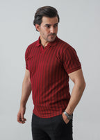 Johnny Collar Polo - Forest Green and Maroon Pack of 2 - Zenetti