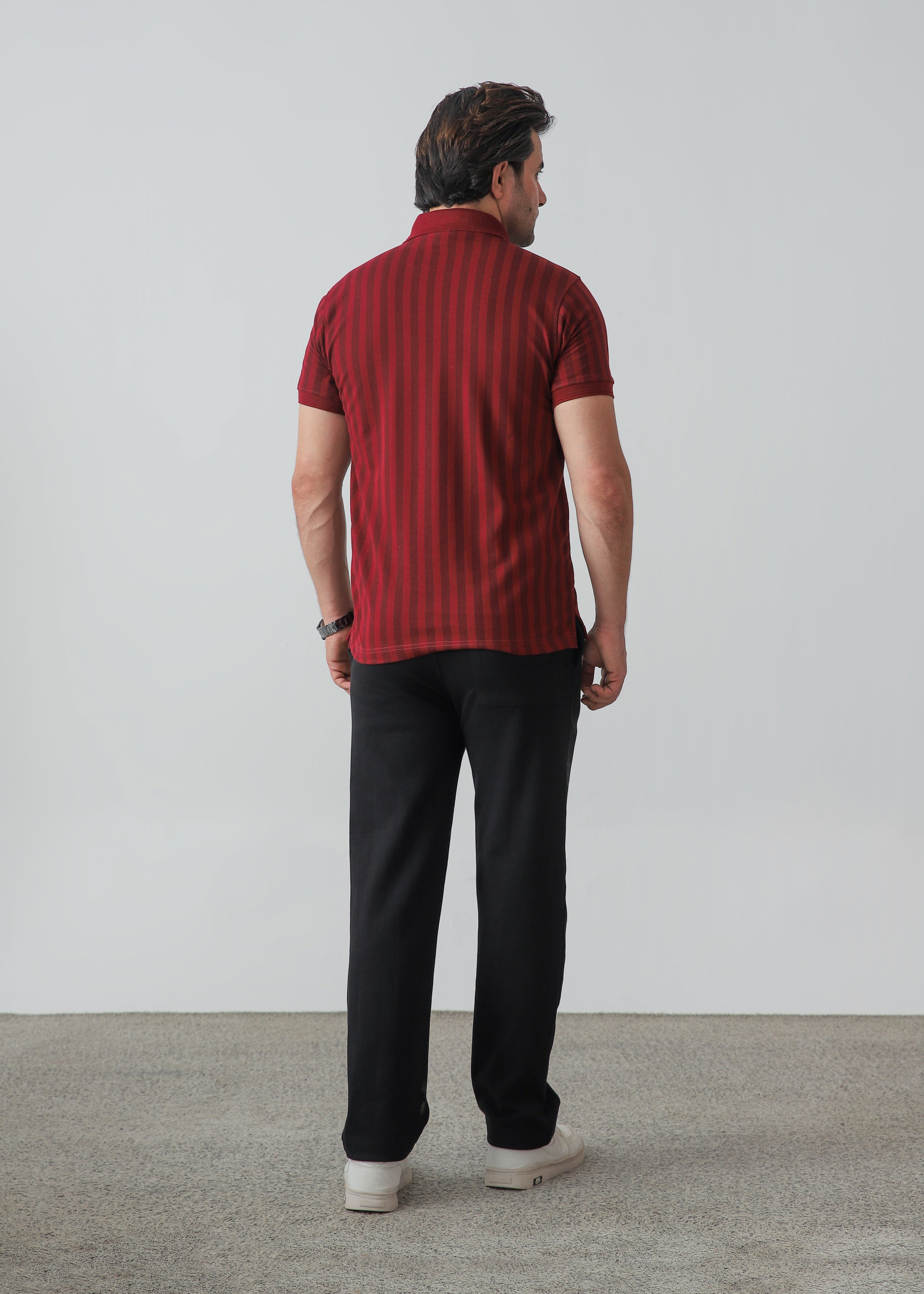 Johnny Collar Polo - Maroon - Zenetti