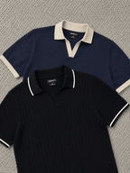 Monaco Cable Knit and Contast Polo Combo - Zenetti