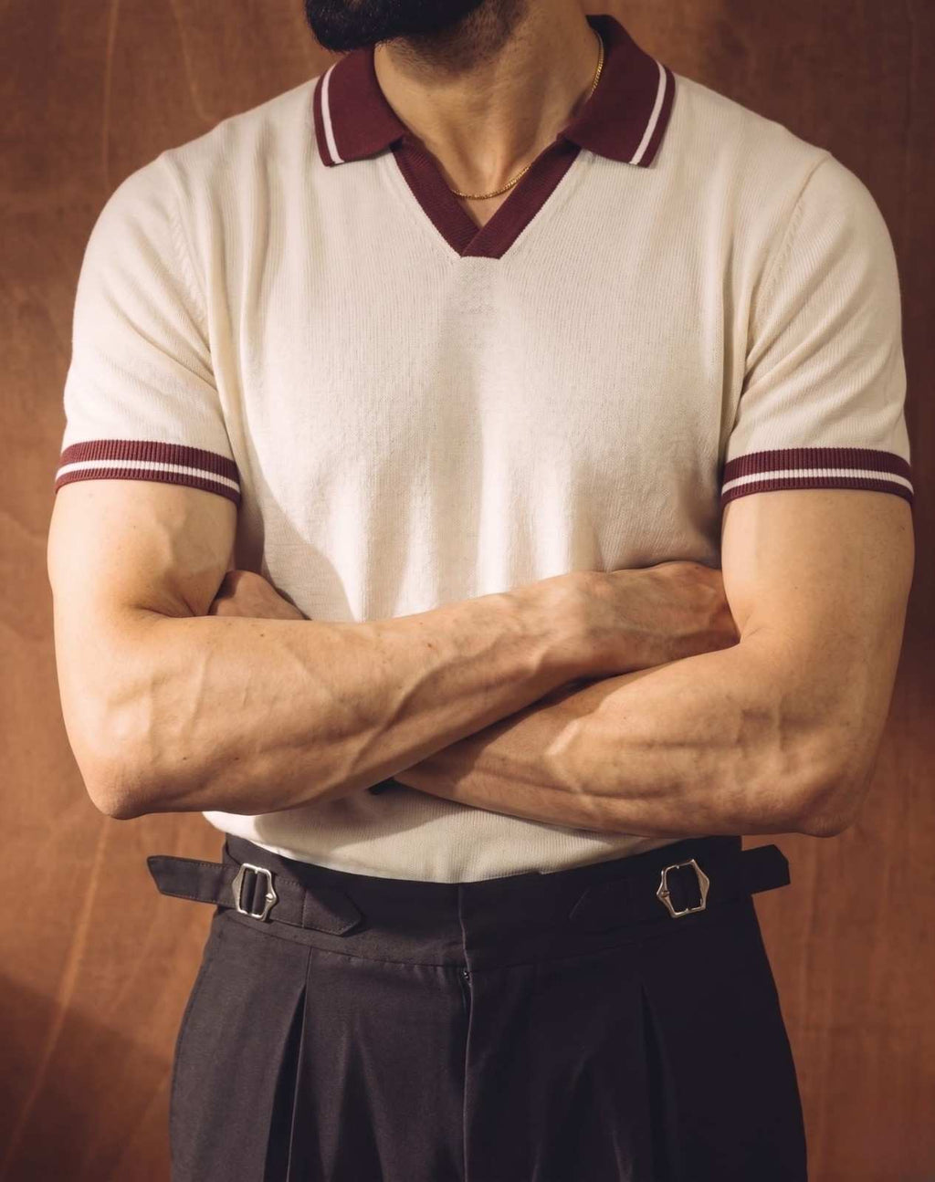 Monaco Contrast Polo - Creme - Zenetti