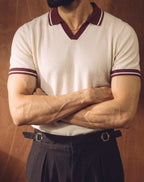 Monaco Contrast Polo - Creme - Zenetti