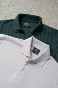 Pack of 2 – Forest Green Johnny Collar Polo and Ash Grey Drop Needle Polo - Zenetti