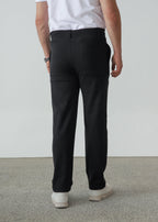 Pleated Trouser Relaxed Fit - Black - Zenetti