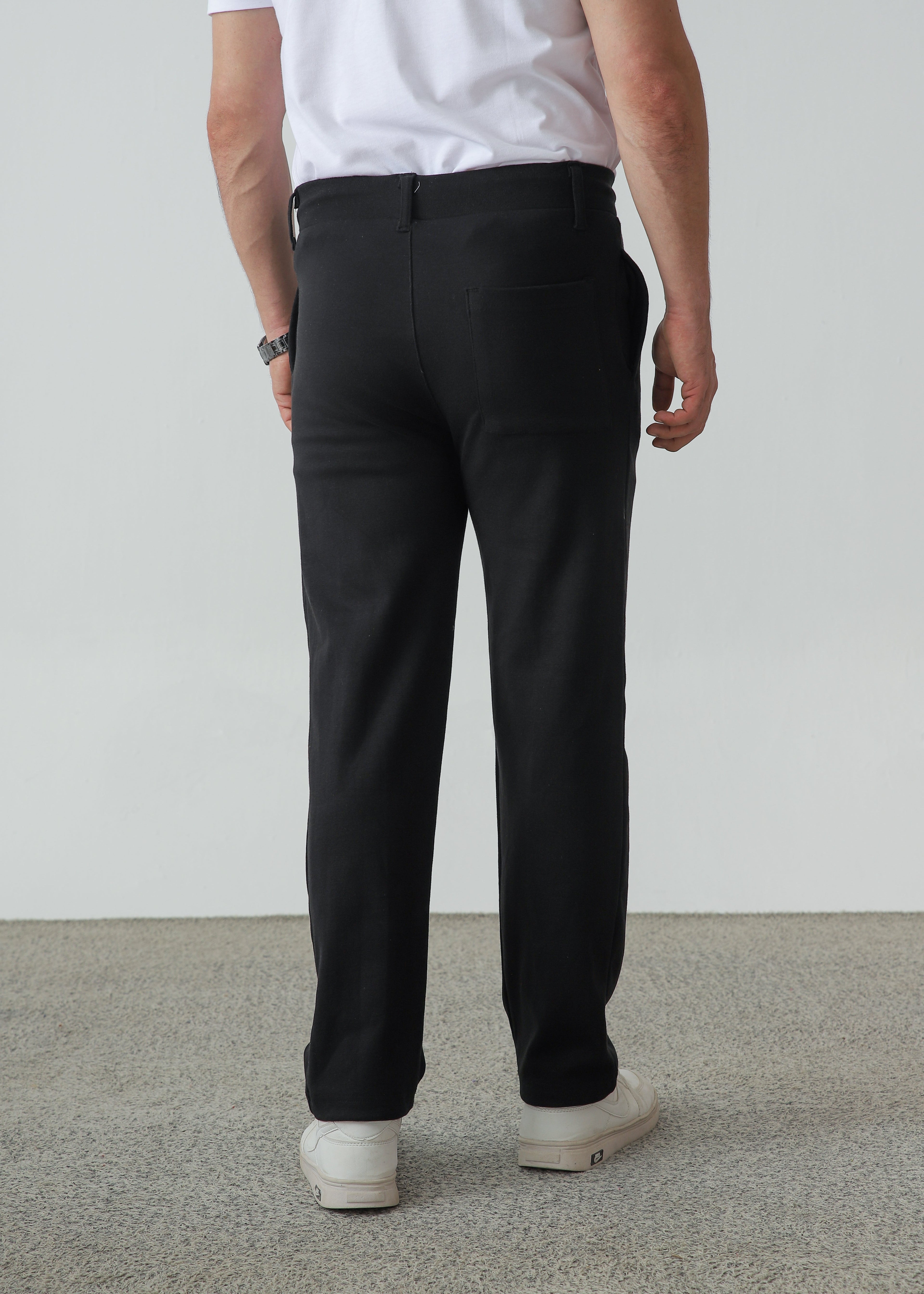 Pleated Trouser Relaxed Fit - Black - Zenetti