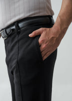 Pleated Trouser Relaxed Fit - Black - Zenetti