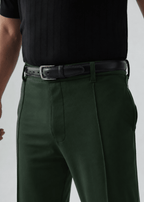 Pleated Trouser Relaxed Fit - Forest Green - Zenetti